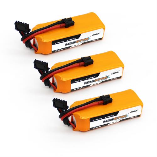 CNHL MiniStar HV 550mAh 15.2V 4S 70C Lipo Battery (3 Packs)