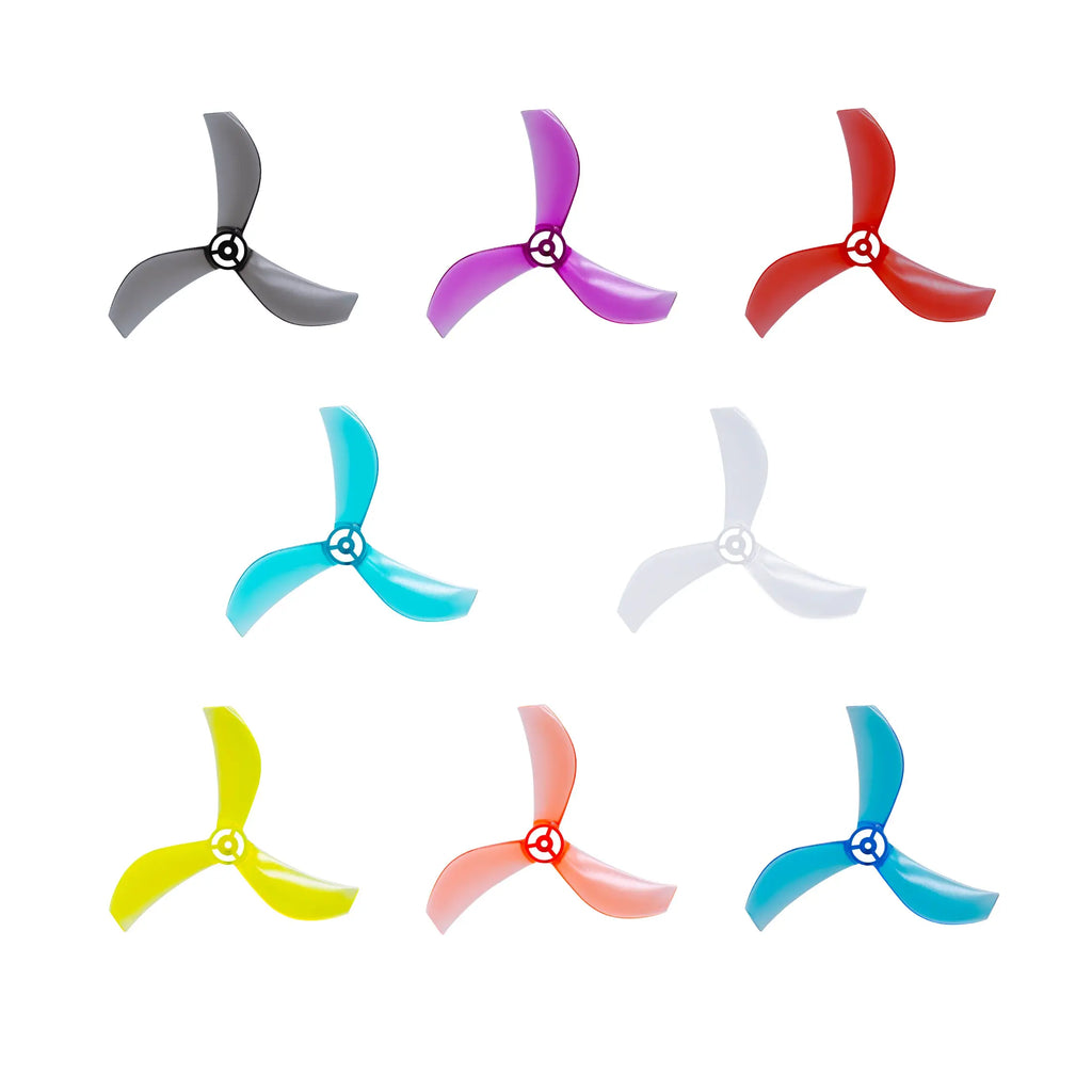 NewBeeDrone Azi (Tri-Blade) Micro Propellers 40mm - 1.0mm Shaft (4CCW+4CW) - NewBeeDrone