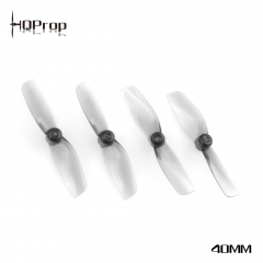 HQProp Micro Whoop Prop 40MMX2 (2CW+2CCW)-Poly Carbonate - 1.0mm Shaft