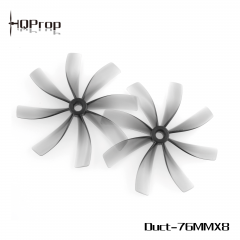 HQProp Duct-76MMX8 for Cinewhoop Grey (2CW+2CCW)-Poly Carbonate