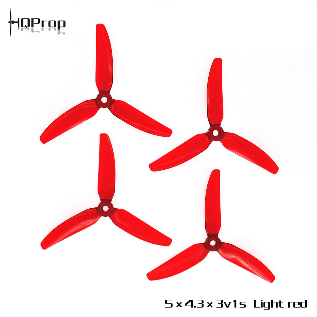 HQProp 5X4.3X3V1S (2CW+2CCW)-Poly Carbonate - NewBeeDrone