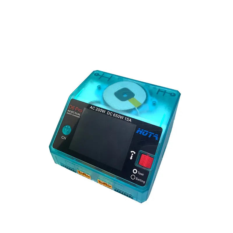 HOTA D6 Pro Dual Channel 650W 15A AC/DC Battery Charger w/ Wireless Cellphone Charging - NewBeeDrone