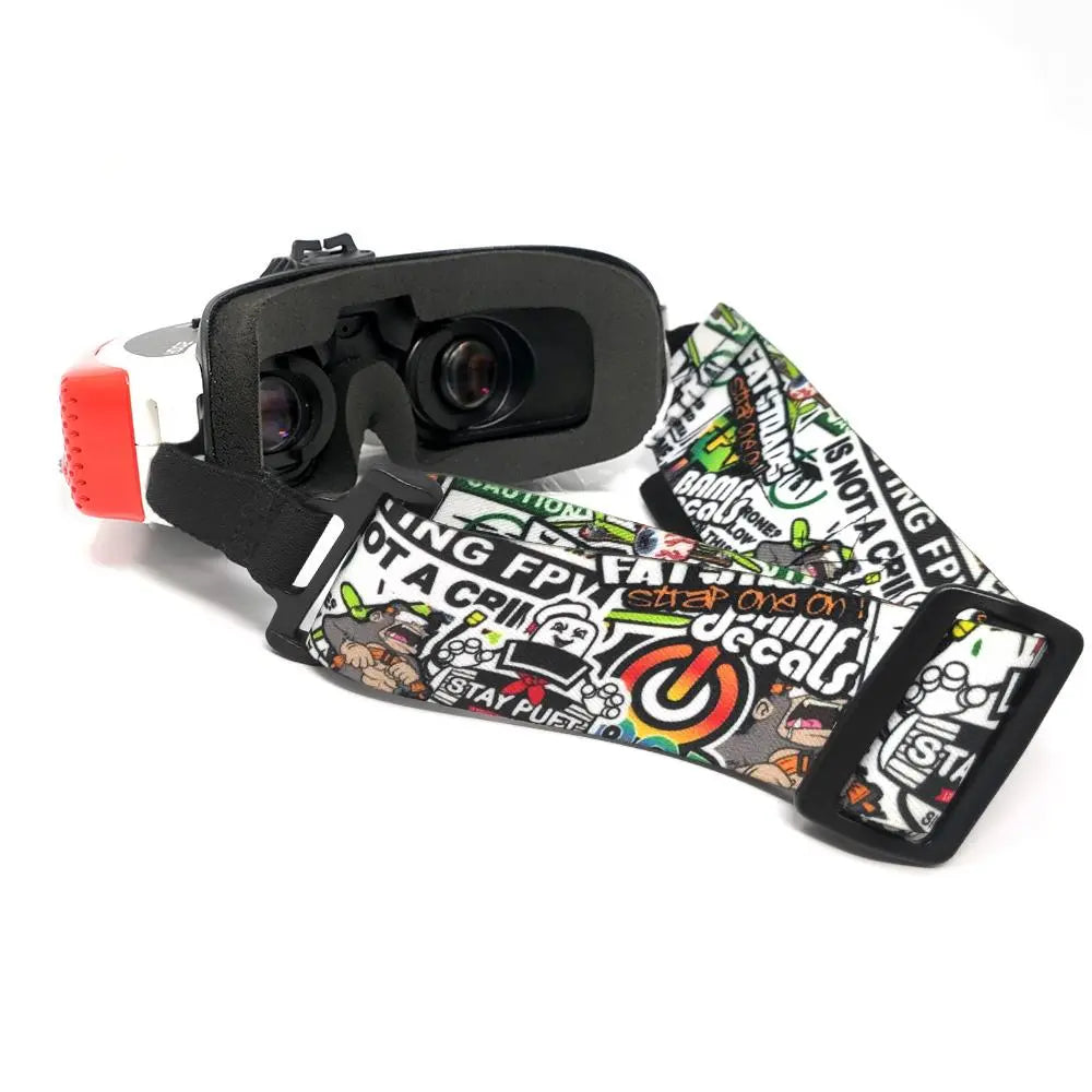 FatStraps 2" FPV Goggle Strap for Fatshark Sticker bomb