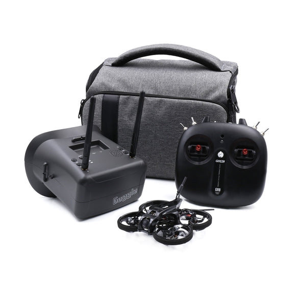 GEPRC TinyGO Racing FPV Whoop RTF Kit Contents Radio, Drone, Goggle, Carrying Case