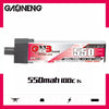 GNB 1S 3.8V HV 550MAH 100C GNB27 Plastic Head LiPo Battery