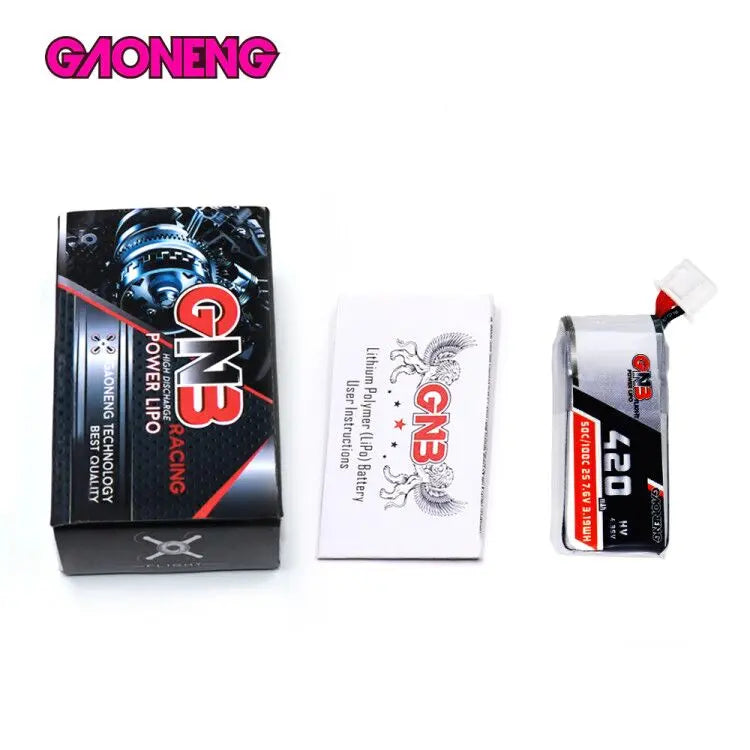 GNB 420mAh HV 7.6v 2S 50C - HV JST XH2.54 Lipo Battery - NewBeeDrone