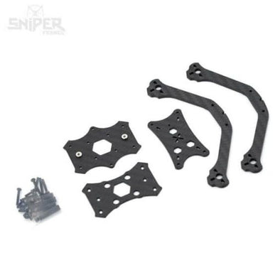 SniperX MX 3" Racing Frame Carbon Fiber Plates and Hardware