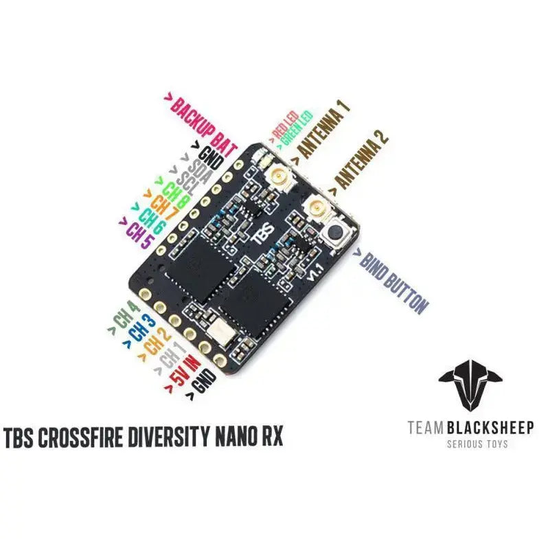 TBS CROSSFIRE DIVERSITY NANO RX - NewBeeDrone