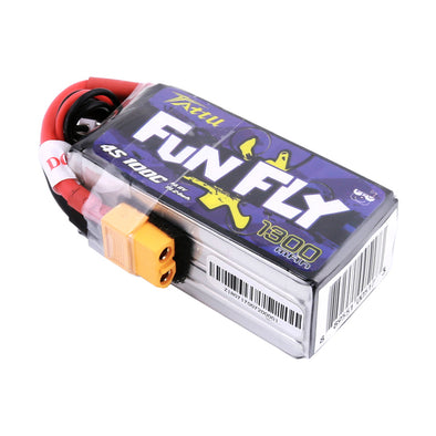 Tattu FunFly 1300mAh 4s 100C LiPo Battery