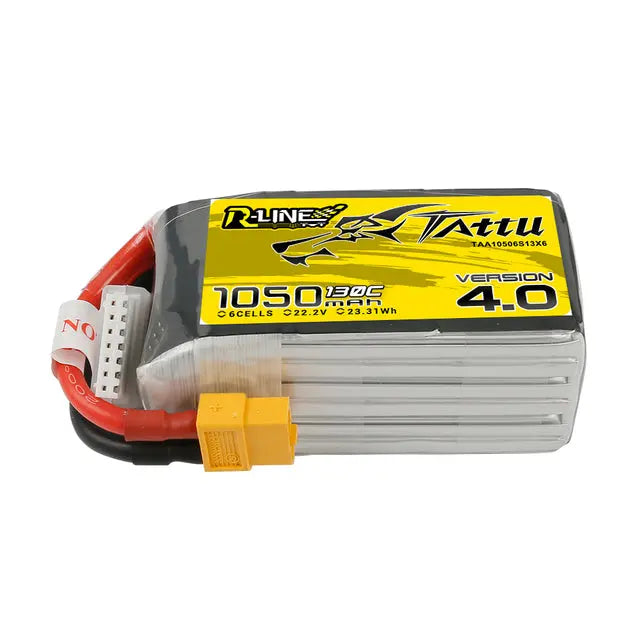 Tattu R-Line V4 1050mAh 6s 130C LiPo Battery Width