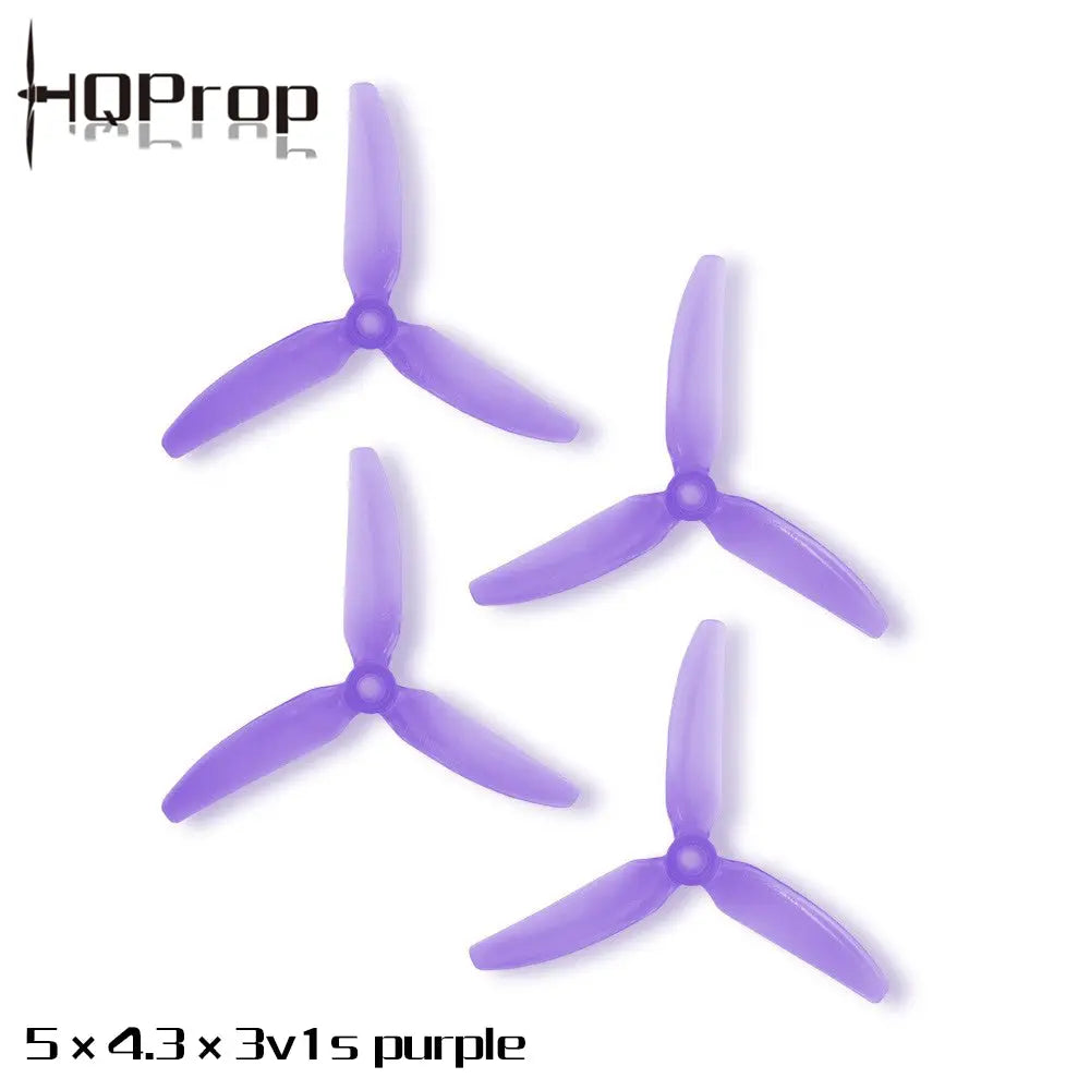 HQProp 5X4.3X3V1S (2CW+2CCW)-Poly Carbonate - NewBeeDrone