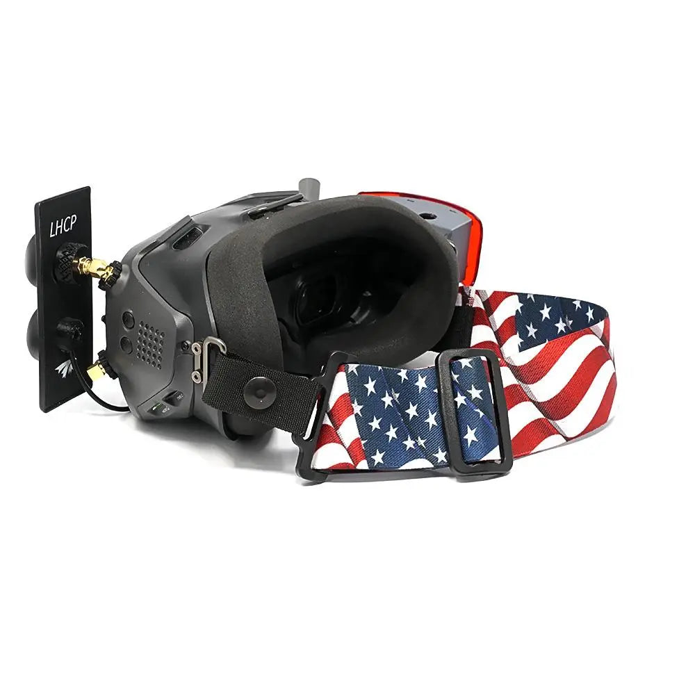dji goggles v2 strap FatStraps 2" FPV Goggle Strap for Fatshark or DJI