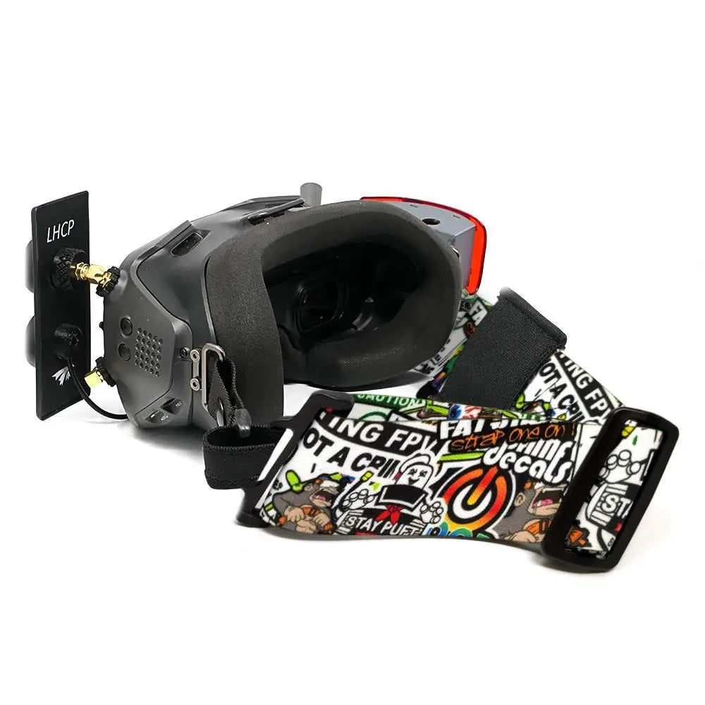 dji goggles head strap FatStraps 2" FPV Goggle Strap for Fatshark, Walksnail or DJI