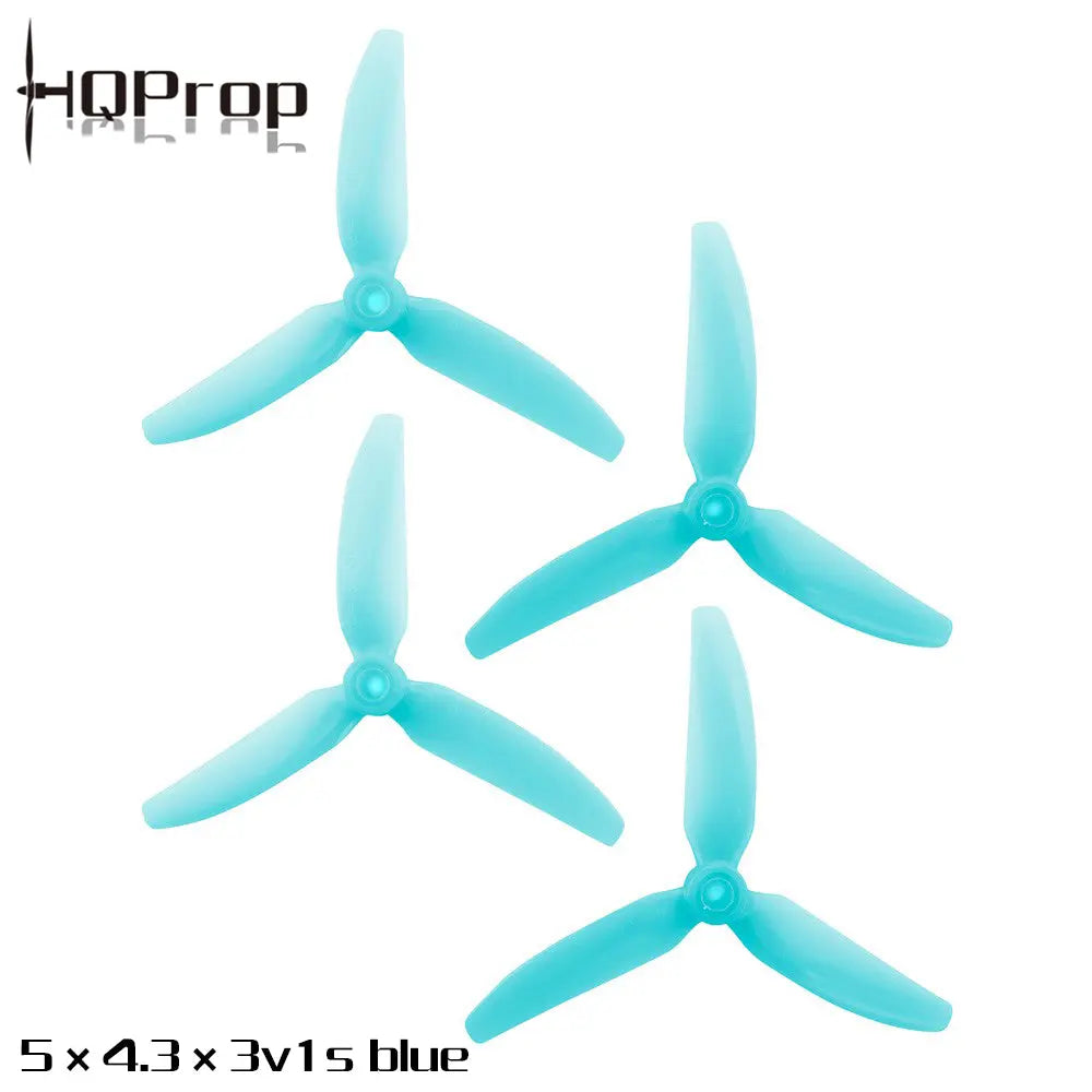 HQProp 5X4.3X3V1S (2CW+2CCW)-Poly Carbonate - NewBeeDrone